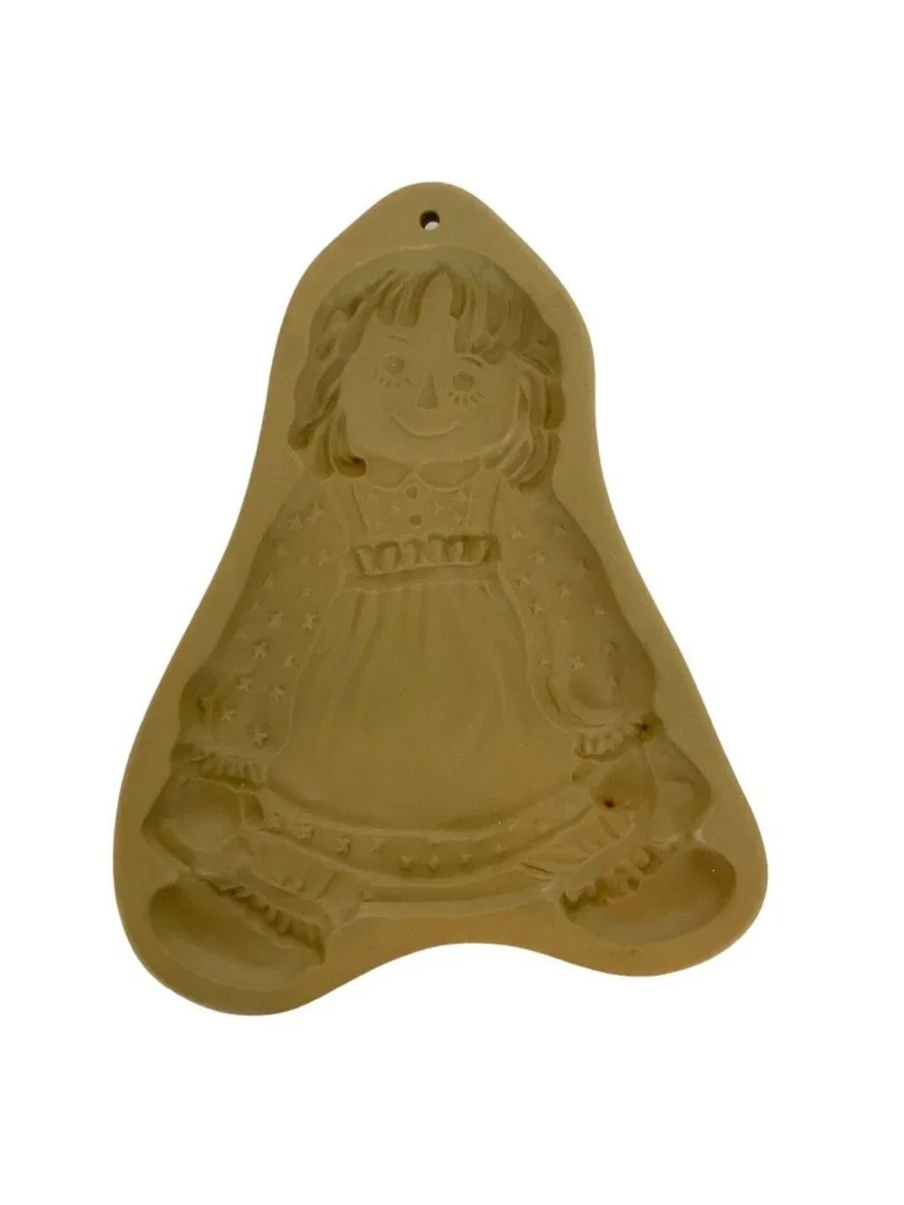 Brown Bag Cookie Art Raggedy Ann & Andy Stoneware Molds 1985 1986